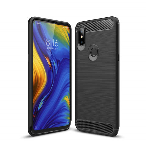 TGPro Xiaomi Mi Mix 3 Case Carbon Fibre Black