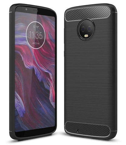 Motorola Moto G6 Case Carbon Fibre Black - That Gadget UK